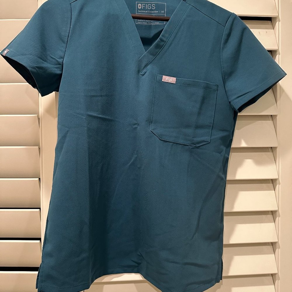 Figs Scrubs Set XS Caribbean Blue